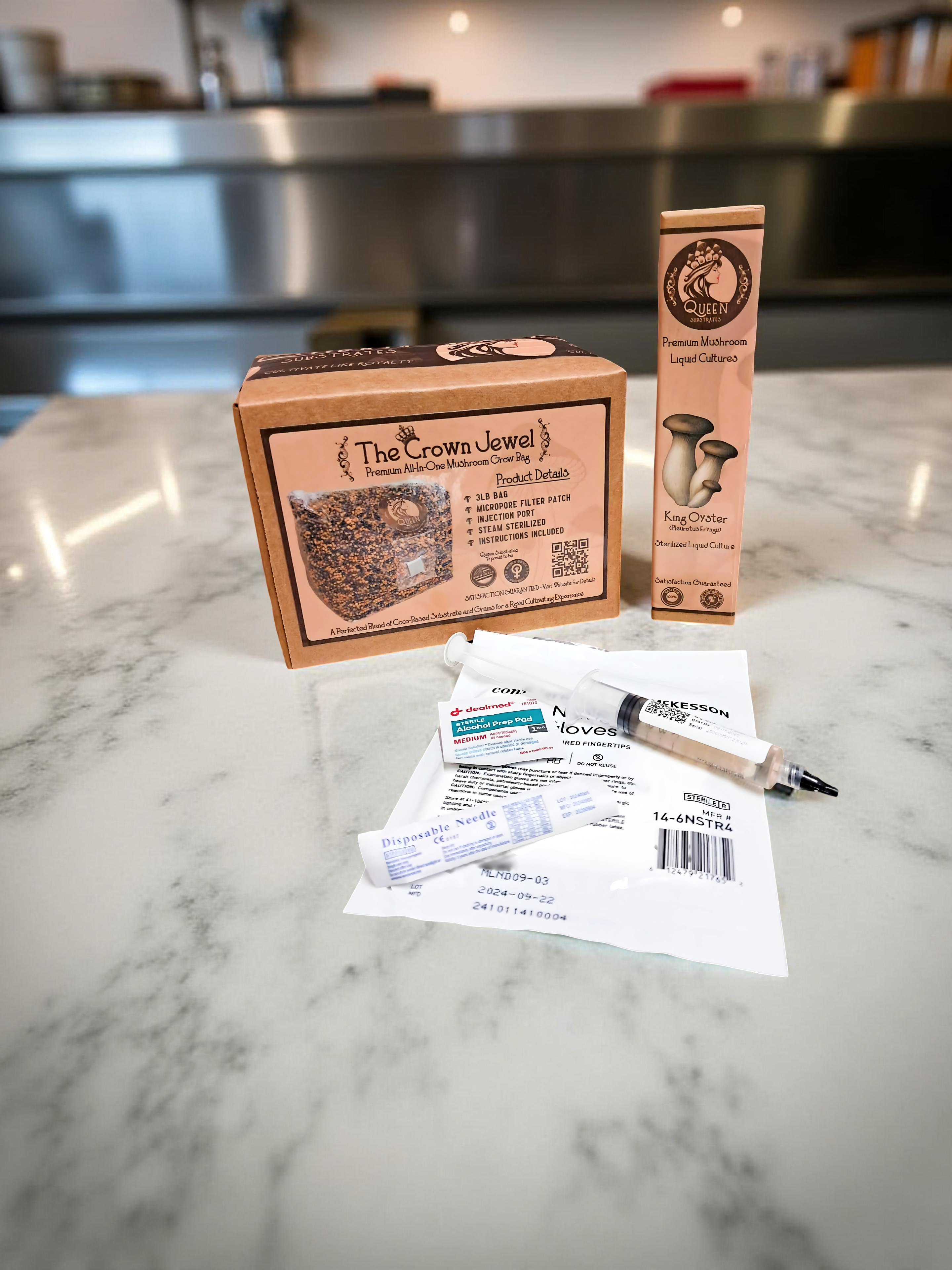 King Oyster | 3LB | All-In-One Mushroom Grow Kit