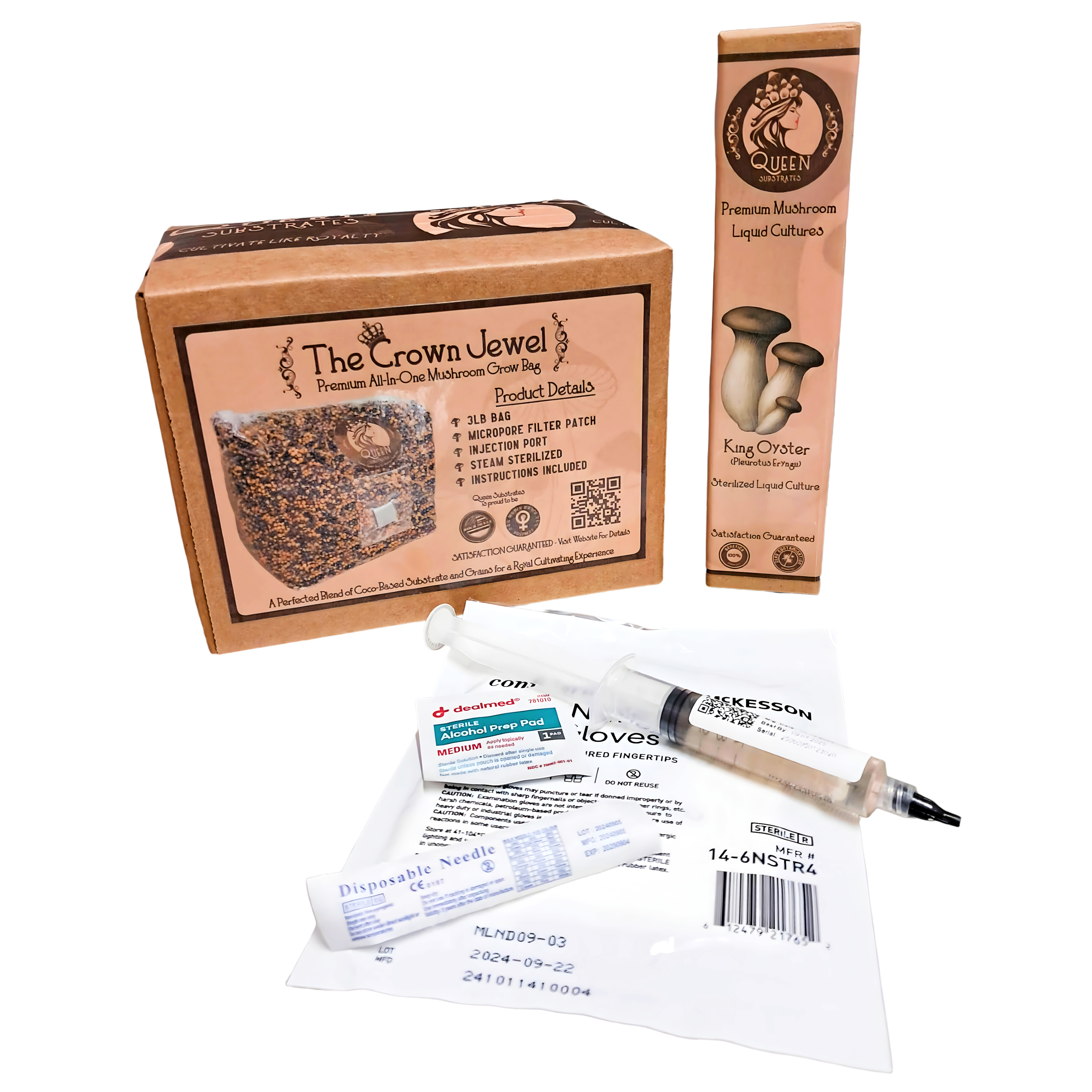 King Oyster | 3LB | All-In-One Mushroom Grow Kit