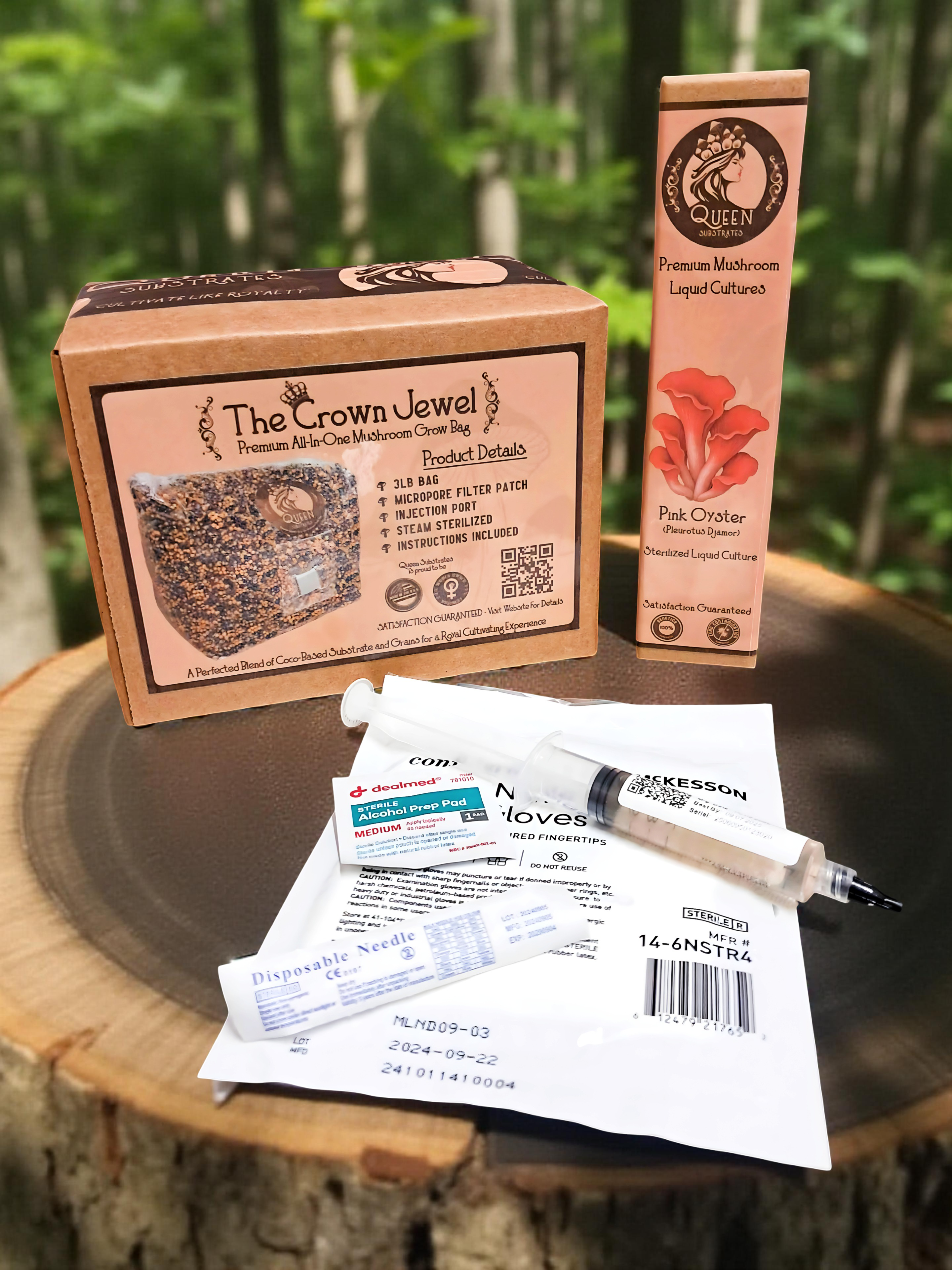 Pink Oyster | 3LB | All-In-One Mushroom Grow Kit