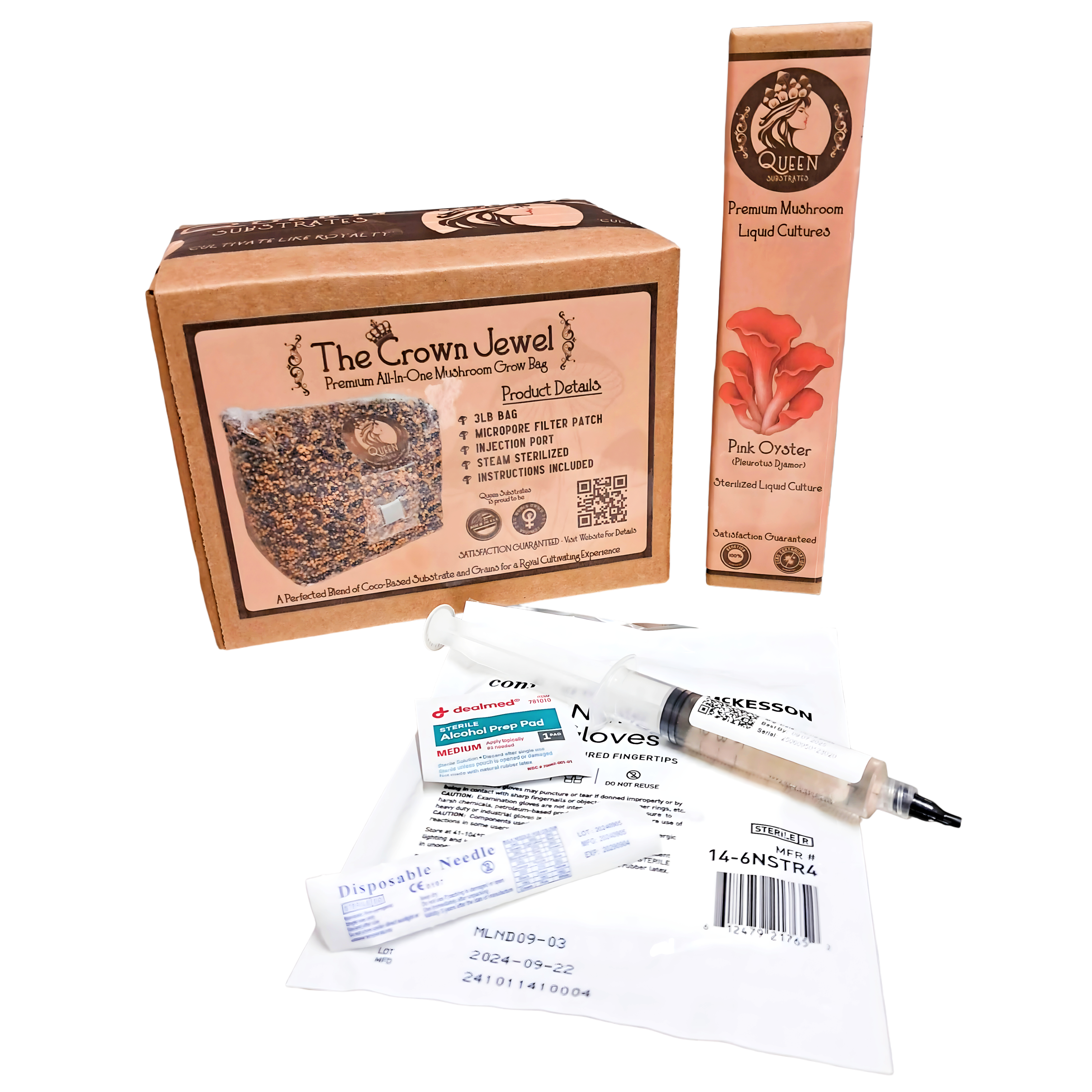 Pink Oyster | 3LB | All-In-One Mushroom Grow Kit